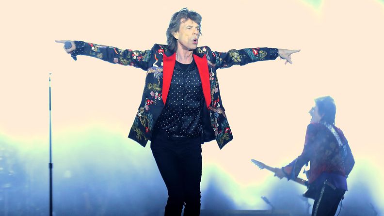 Mick Jagger lavalla Pariisissa 19.10.2017