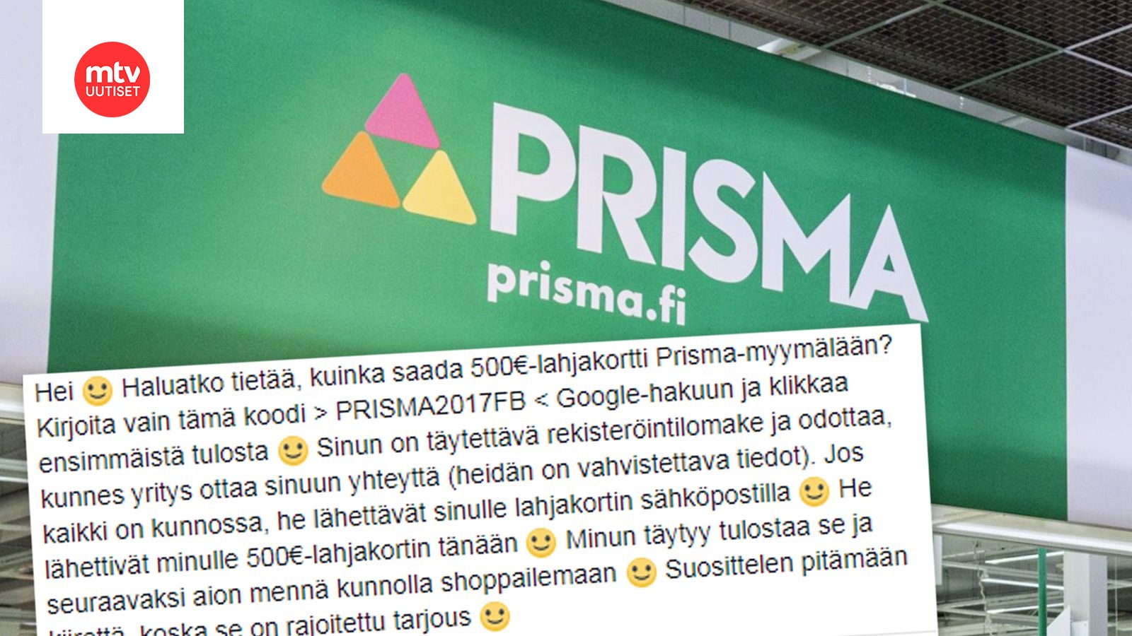 S-ryhmää piinaavat katalat huijauskampanjat eivät ota laantuakseen – 10  euron televisio osoittautui karvaaksi pettymykseksi 