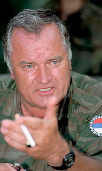 Ratko Mladic vuonna 1995
