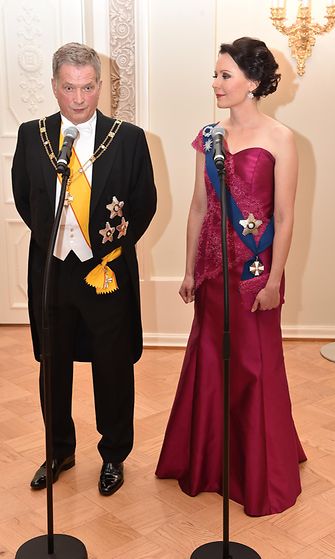 Sauli Niinistö ja Jenni Haukio 2015