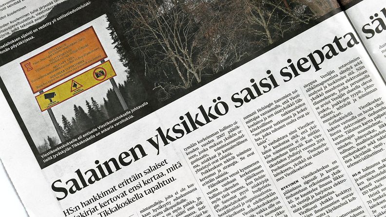 Helsingin Sanomat tiedustelu laki tiedustelulaki