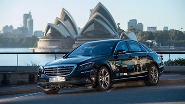 mercedes benz autonominen auto robottiauto australia