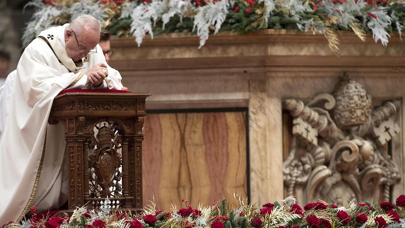 Paavi Fransiscus joulumessu 2017