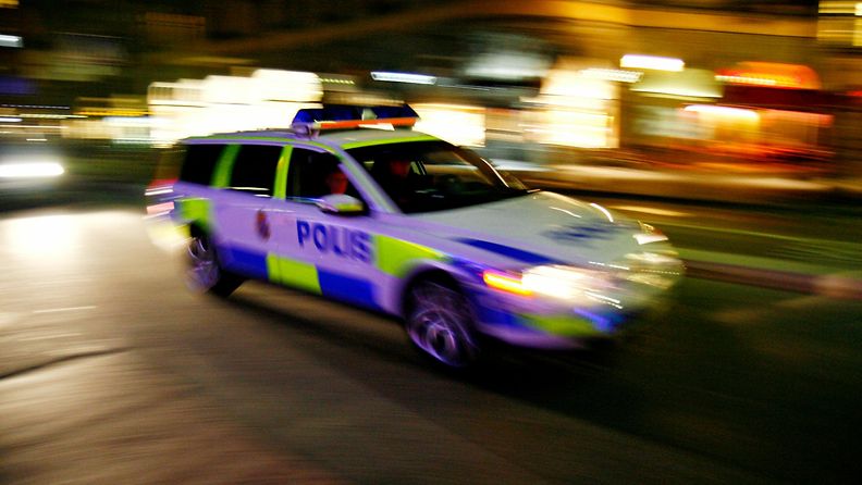 AOP Ruotsin poliisi auto kuvituskuva