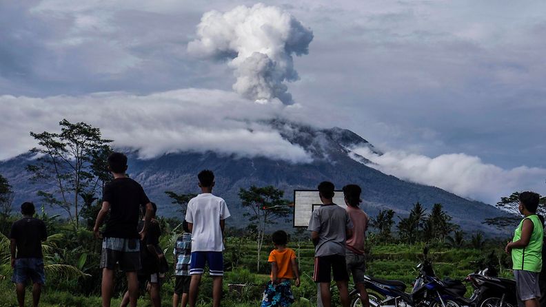 AOP Agung-tulivuori joulukuussa 2017