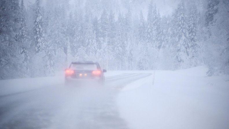 Talvi liikenne lumi kuvituskuva tie auto 5