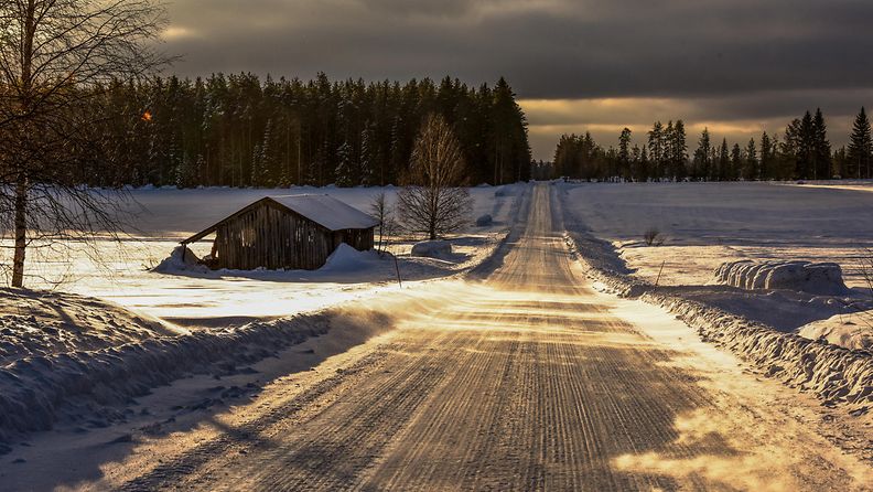 Lukijan kuva talvimaisemasta Numerksen Saramossa 16. tammikuuta 2018.