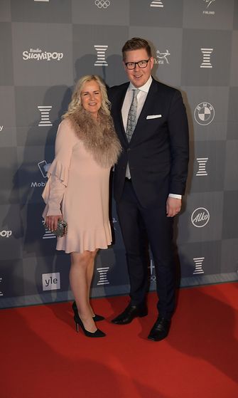 Antti Lindtman ja Kaija Stormbom Urheilugaala 18.1.2018