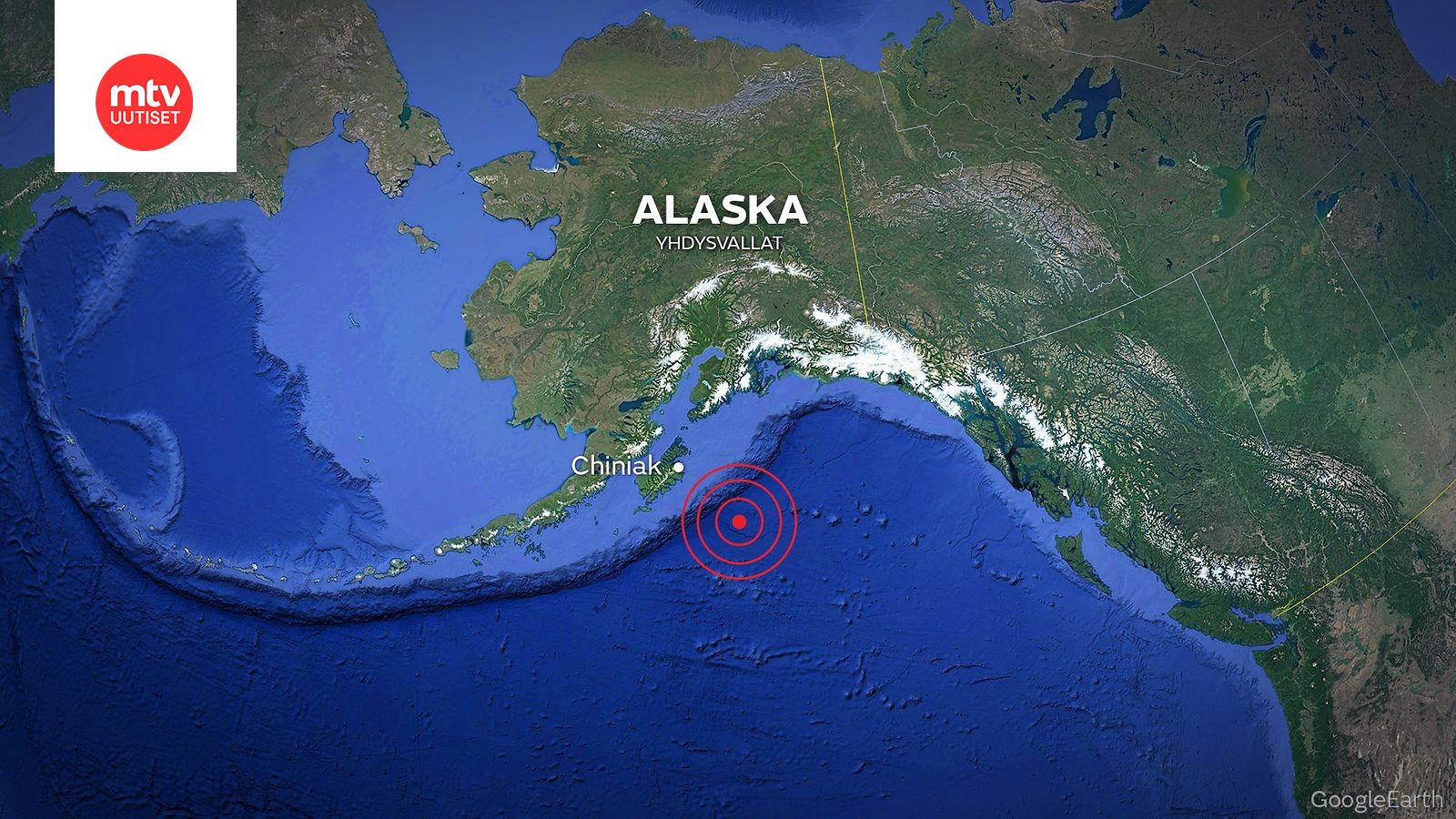Maanjäristys Alaskassa aiheutti tsunamivaroituksen 