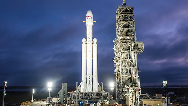 SpaceX:n Falcon Heavy on tällä hetkellä maailman voimakkain raketti.