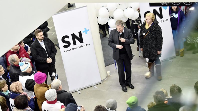 Vaalikampanjan loppusuora presidentinvaalit 2018 Sauli Niinistö