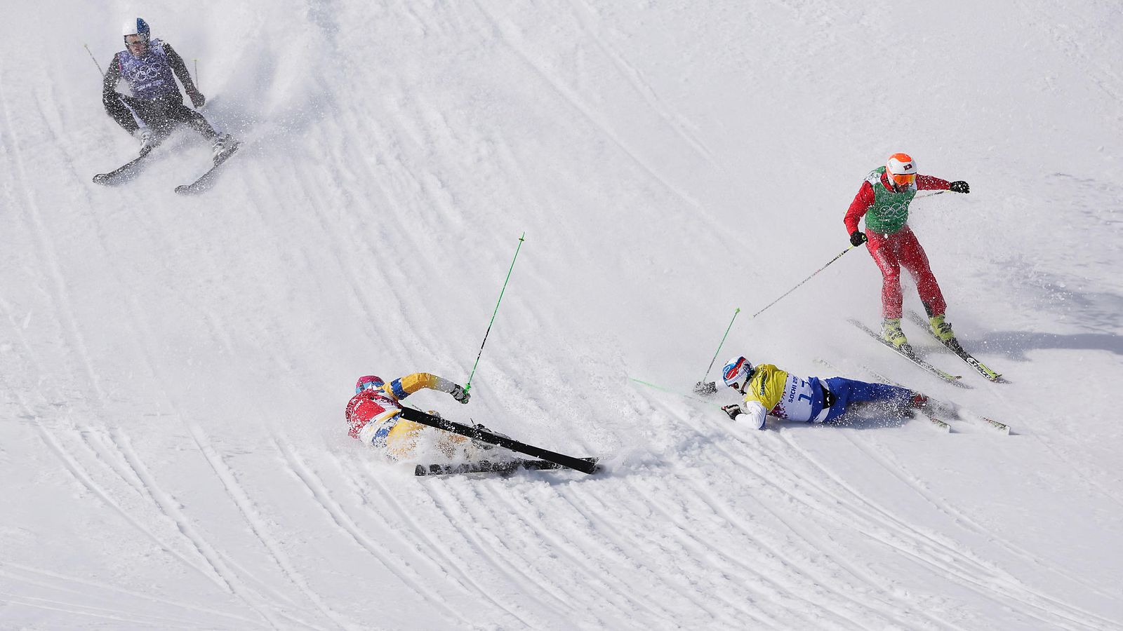 Muistatko skicrossin hurjan joukkokaatumisen Sotshista? Suomalaiskarsiutuja  Jouni Pellinen yllättää: 