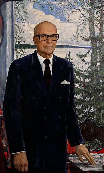 Urho Kekkonen, Ilja Glazunov 1973