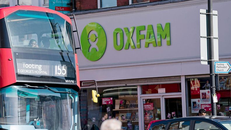 Avustusjärjestö Oxfam Lontoossa