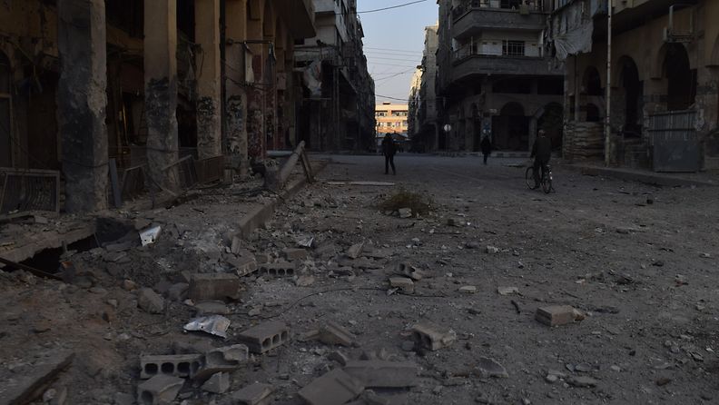 AOP Itä-Ghoutan tuhoja Syyria 10.2.2018
