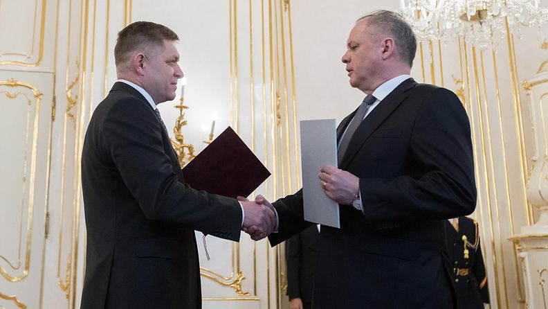 AOP pääministeri Robert Fico eroaa presidentti Andrej Kiska Slovakia