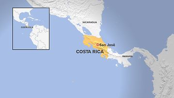 Costa Rica kartta