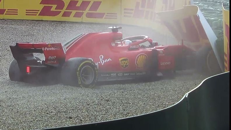 Sebastian Vettel, 2018, Saksa, keskeytys