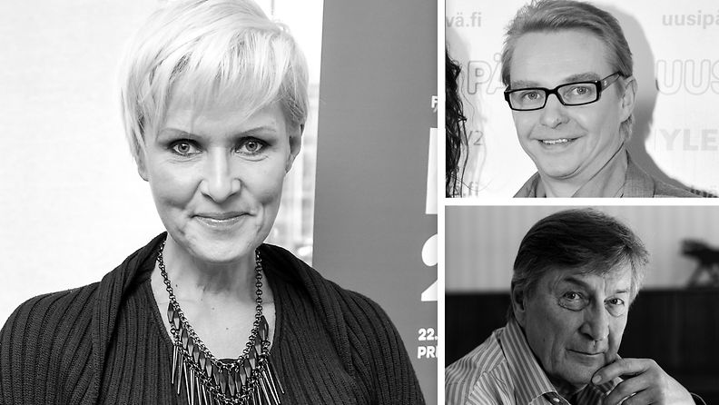 Vuoden sisään kuollete Uusi päivä -näyttelijät: Hanna-Riikka Siitonen, Antti Majanlahti, Tapani Perttu