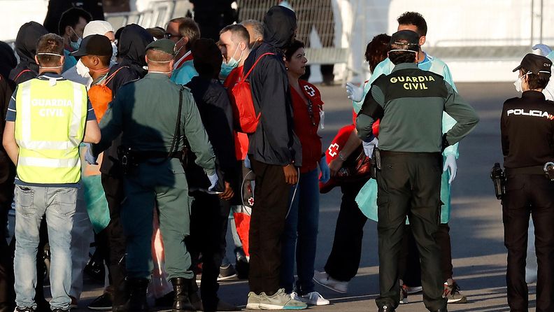 AOP Välimeri turvapaikanhakijat siirtolaiset Valencia Espanja Aquarius