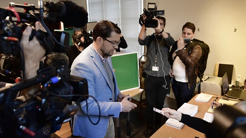 Jimmie Åkesson vaalit 2018 Ruotsidemokraatit