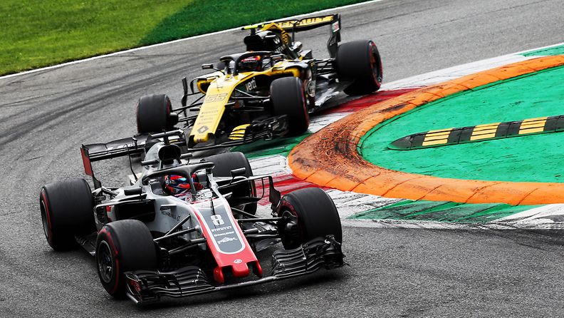 Haas ja Renault Monza