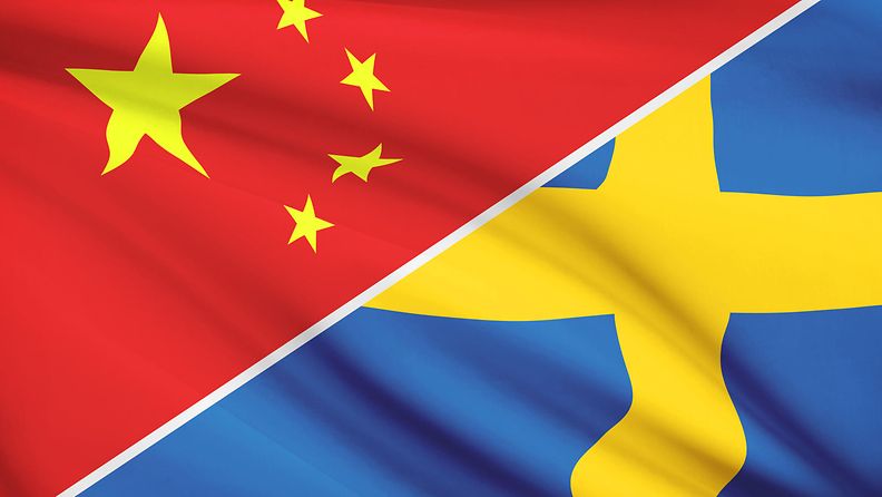 AOP, Kiina, Ruotsi, lippu