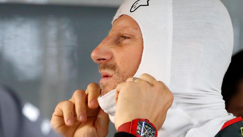 Romain Grosjean huppu suzuka