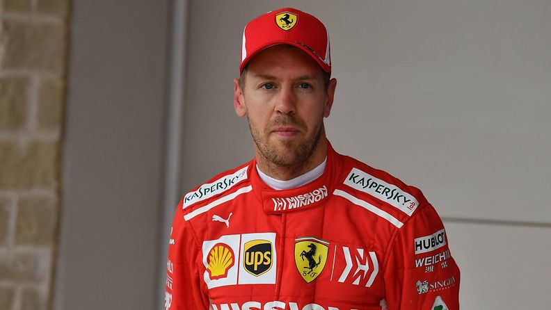 Sebastian Vettel vakavana austin