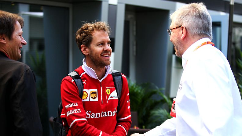 Sebastian Vettel & Ross Brawn