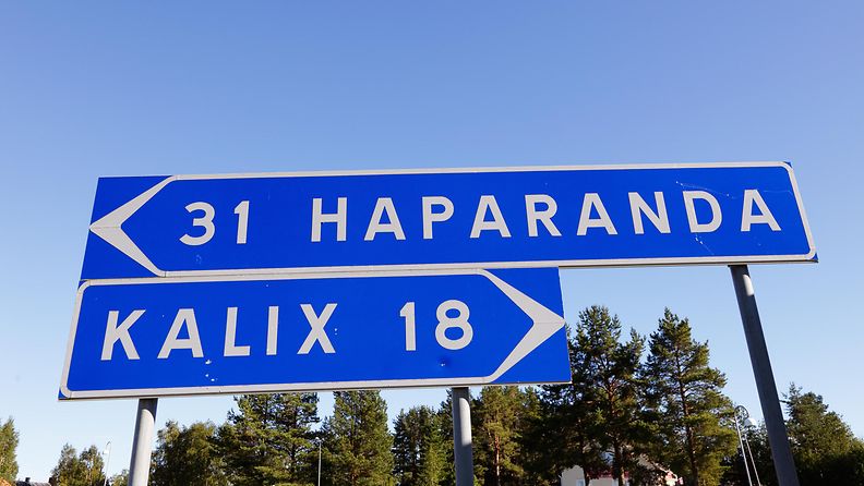 AOP, Kalix, Ruotsi, kyltti, Haaparanta
