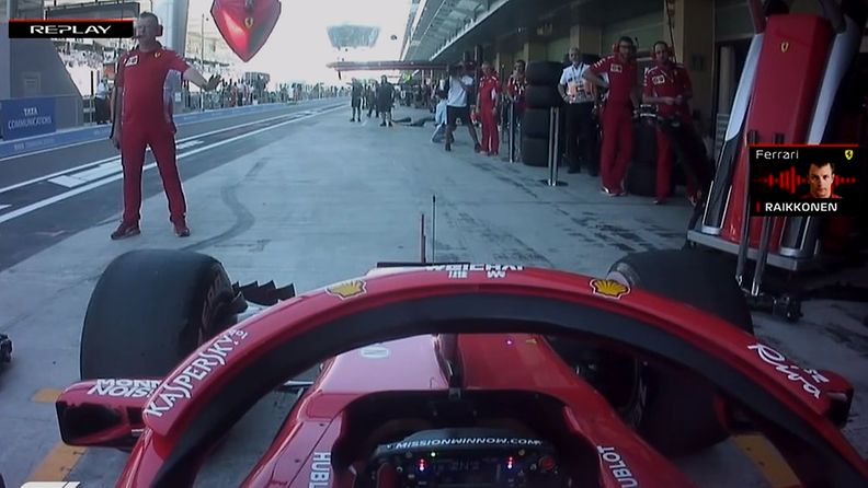 Ferrari, guy, Kimi Räikkönen, varikko, 2018, Abu Dhabi