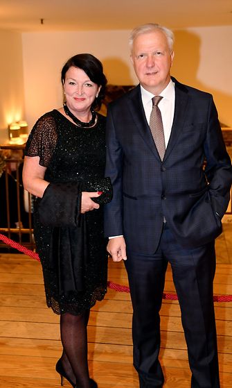 Olli Rehn ja puoliso Merja Rehn.