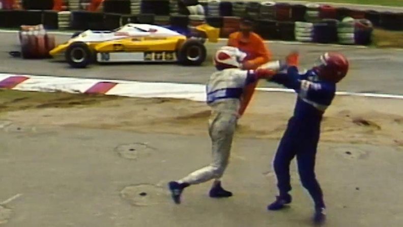 Nelson Piquet, Eliseo Salazar, Hockenheim, 1982, tappelu