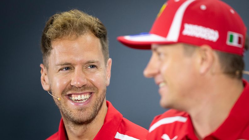 Vettel ja kimi pressissä