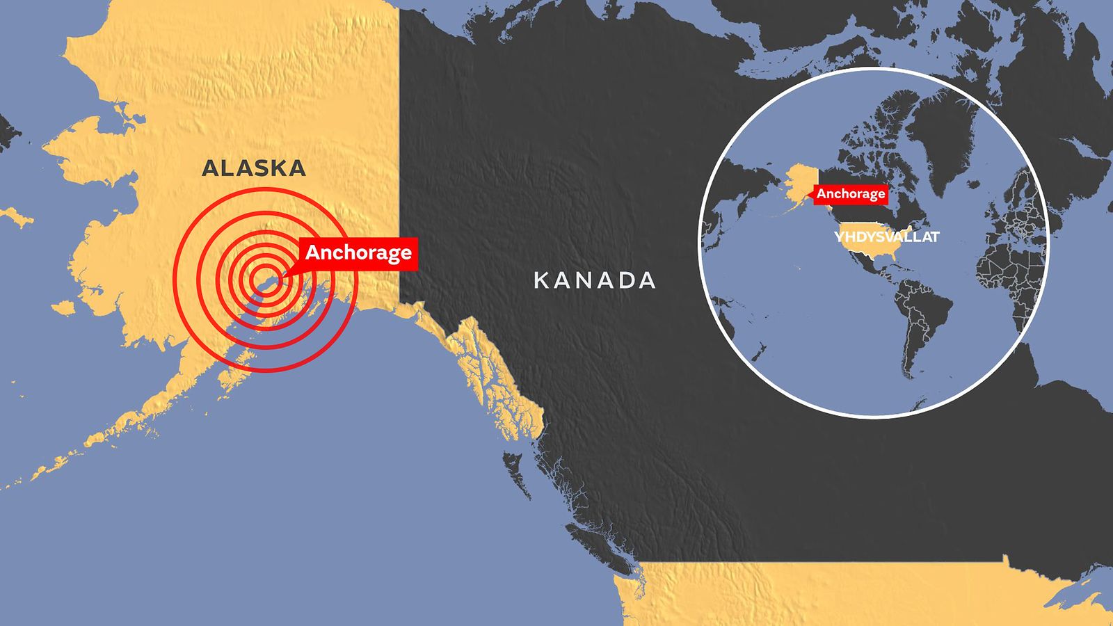 Alaskassa erittäin voimakas maanjäristys – kuvat vaurioista leviävät  somessa 