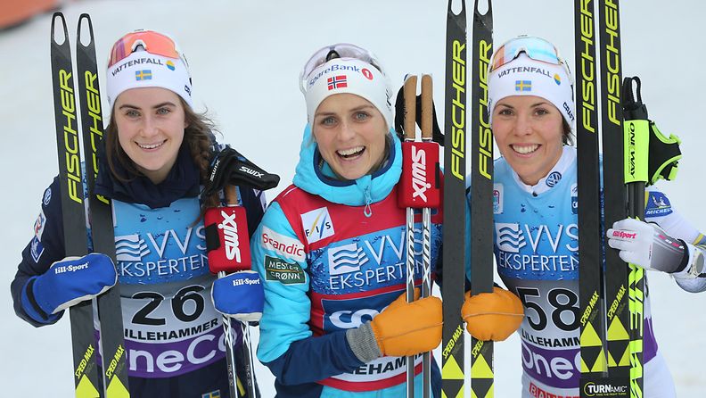 Ebba Andersson, Therese Johaug ja Charlotte Kalla jäivät pois Tour de Skiltä.