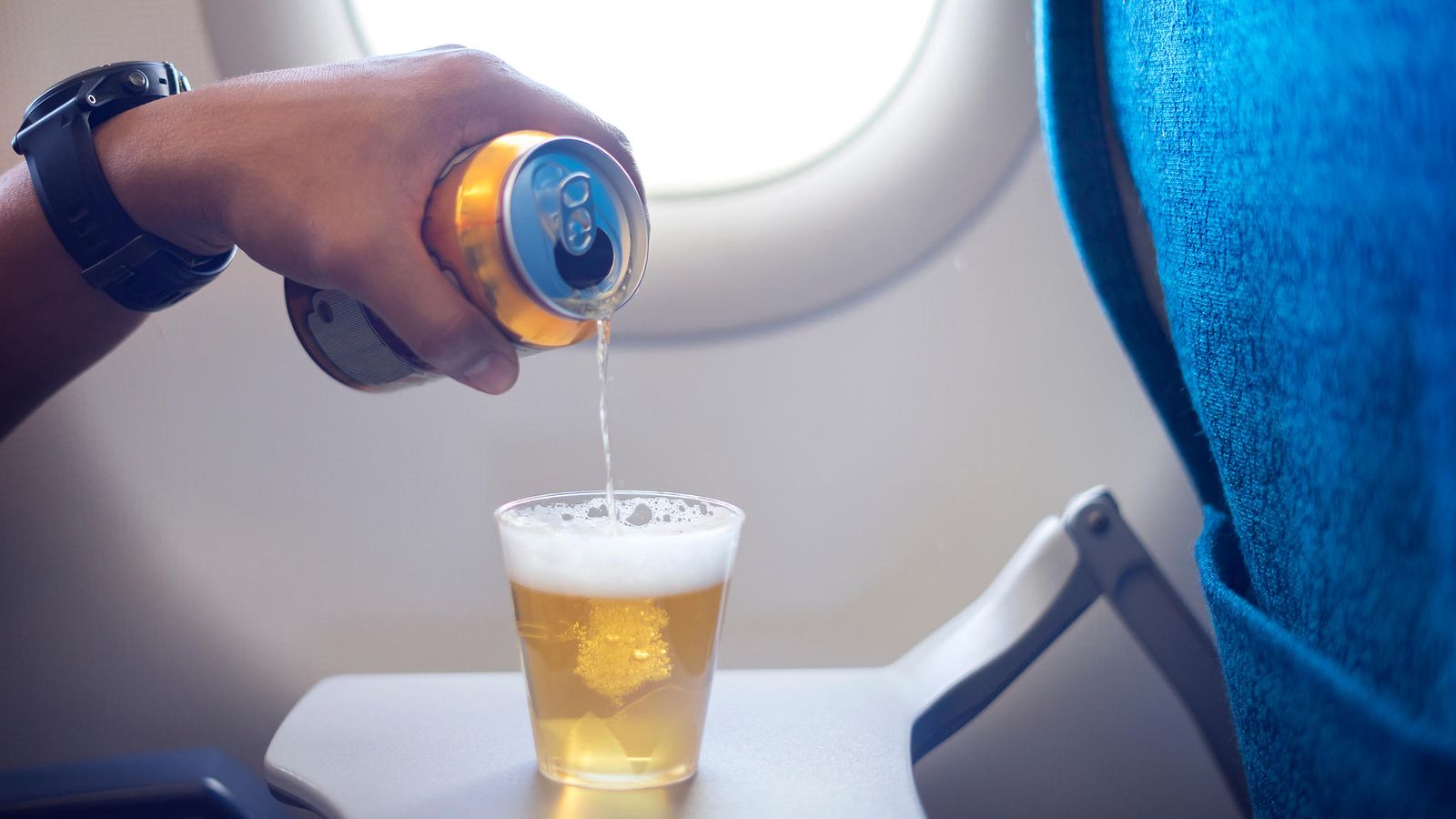alkoholi olut lentokone