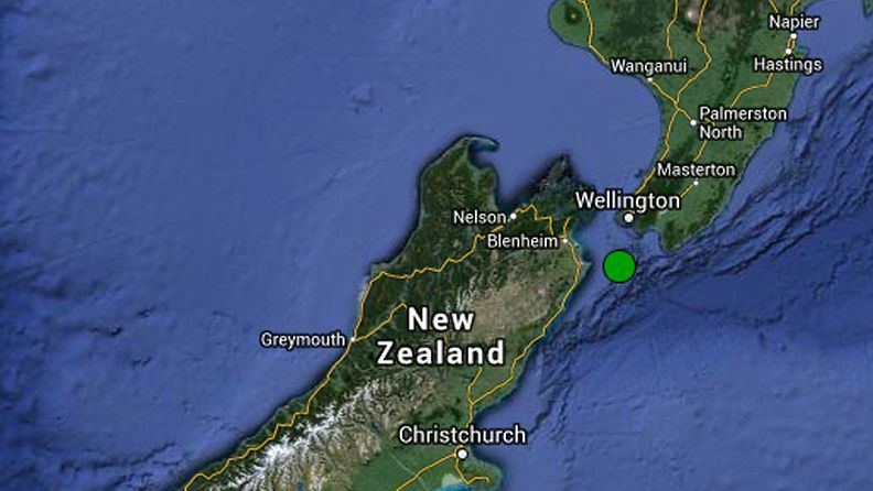 Maanjäristys tapahtui lähellä Uuden-Seelannin pääkaupunkia Wellingtonia.