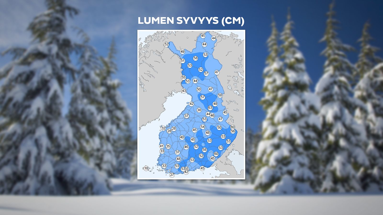 Suomen korkeimmat lumikinokset ovat nyt kovin epätavallisissa paikoissa –  etelässä kahlataan hirmuhangissa ennen loppuviikon jäätävää pääkallokeliä -  