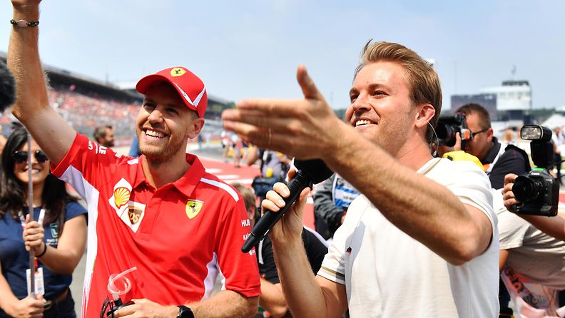 Nico Rosberg ja Sebastian Vettel