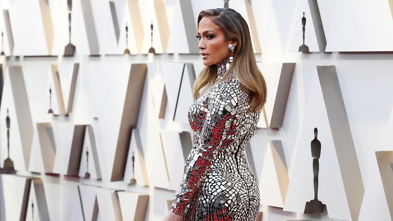 Jennifer Lopez Oscar-gaala punainen matto 25.2.2019 3