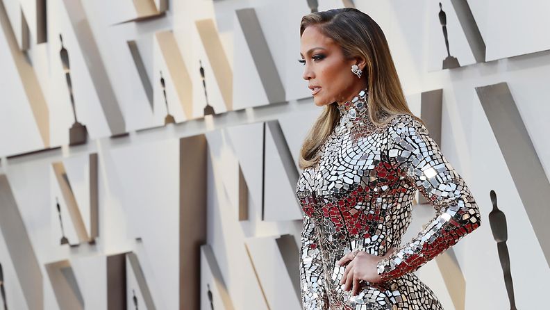 Jennifer Lopez Oscar-gaala punainen matto 25.2.2019 4
