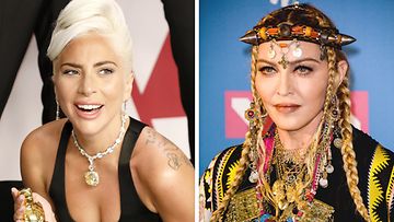 Lady Gaga (2019) ja Madonna (2018)