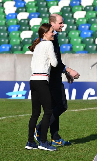 Catherine ja William jalkapallo Belfast 27.2.2019 9