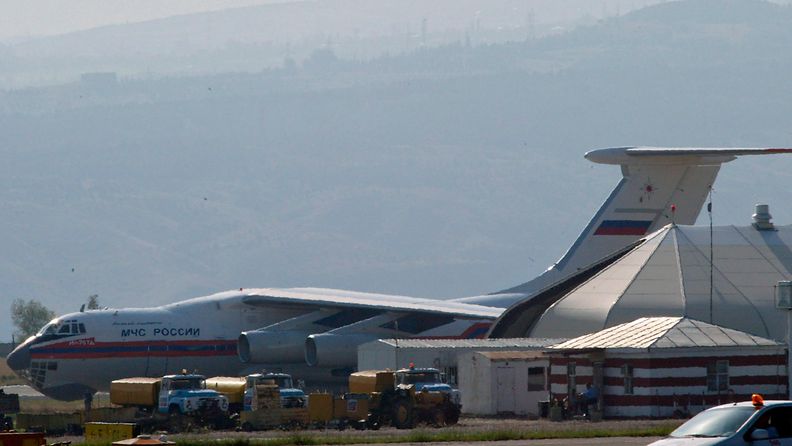 Venäläinen Iljushin Il-76 sotilaskone