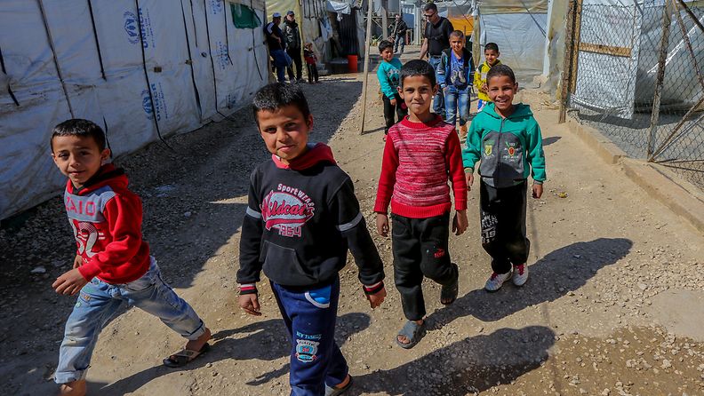 EPA, Syyria, lapset, lapsi, pakolaisleiri, pakolaiset