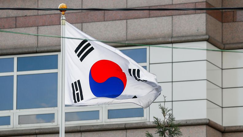 Etelä-Korea lippu aop