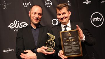 Aleksi Salmenperä ja Samu Heikkilä Nordisk Film Jussi-gaala