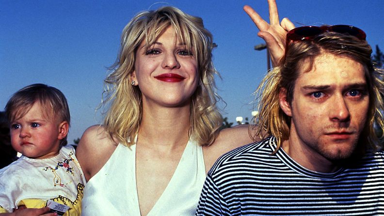 Kurt Cobain, Courtney Love, Frances Bean Cobain 1993